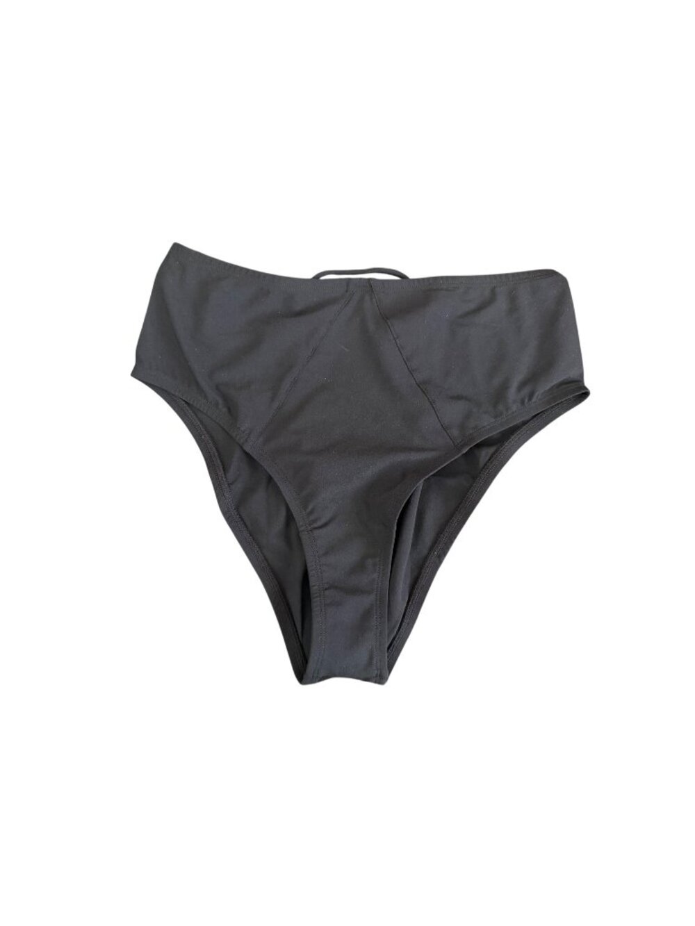 Kiki De Montparnasse Black High Waisted Swim Brief Size L Polyester Spandex Blen